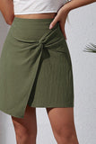 WOMEN FRONT TIED SHORT LENGTH MINI SKIRT