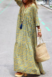 WOMEN OVERSIZED LOOSE FIT LONG SLEEVE MAXI DRESS