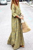 WOMEN OVERSIZED LOOSE FIT LONG SLEEVE MAXI DRESS