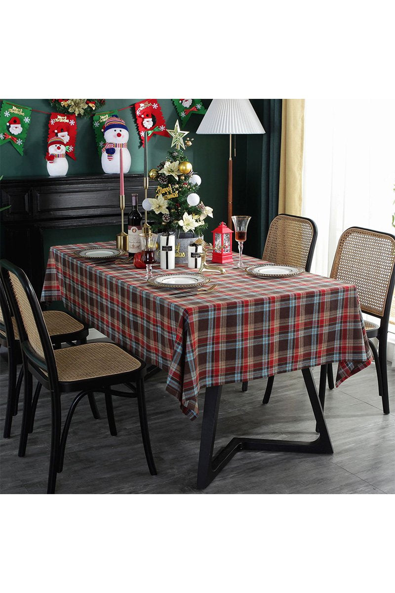 PLAID PATTERN TABLE CLOTH