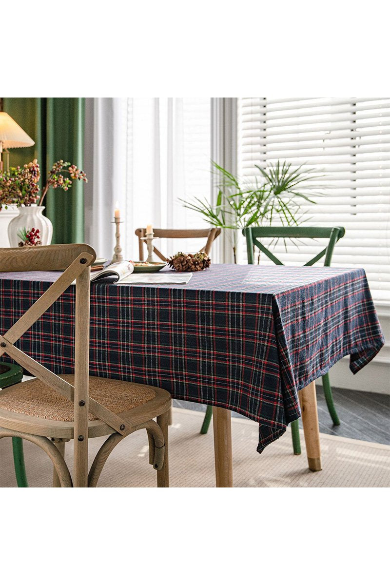 PLAID PATTERN TABLE CLOTH