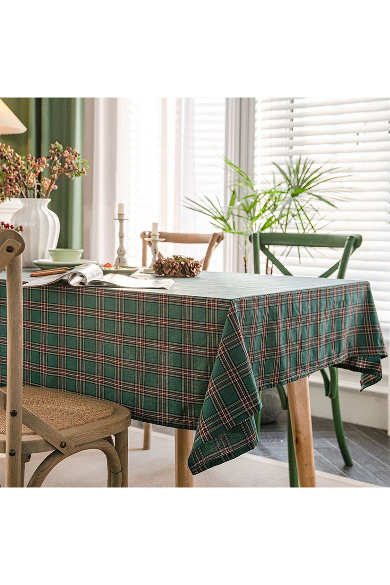 PLAID PATTERN TABLE CLOTH