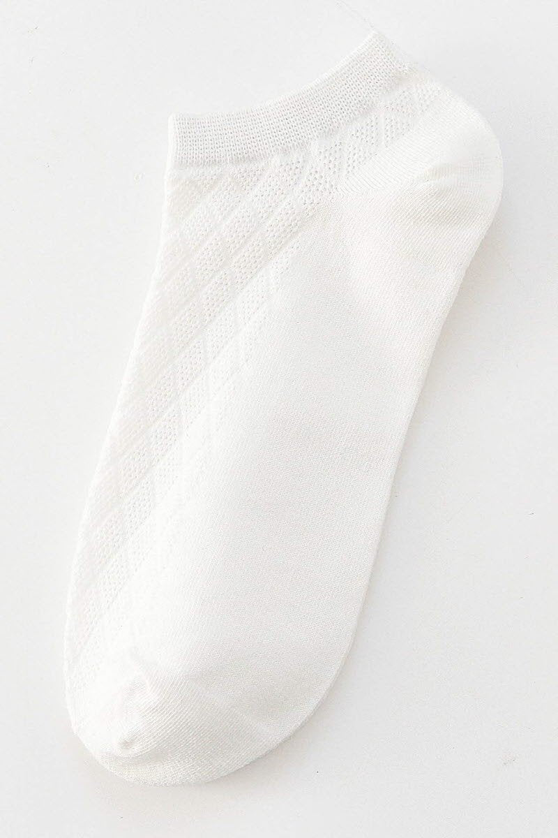 CASUAL SOLID COLOR COTTON SOCKS