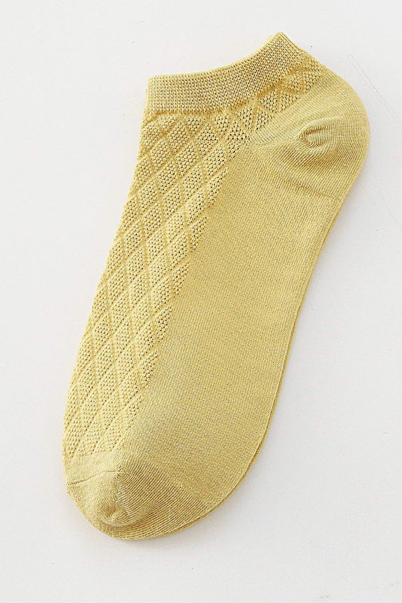 CASUAL SOLID COLOR COTTON SOCKS