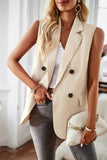 WOMEN SLEEVELESS OFFICE WORK SEMI FORMAL BLAZER