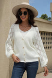 WOMENS BUTTON DOWN KNITTED CARDIGAN - Doublju