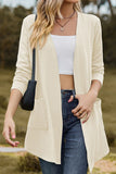 WOMEN NEW OPEN FRONT CARDIGAN WITH POCKETS