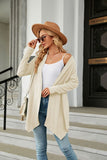 WOMEN TWIST PATTERNED OPEN FRONT MIDI CARDIGAN