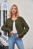 WOMEN BUTTON DOWN SHORT LENGTH KNIT CARDIGAN