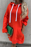 WOMEN OVERSIZED KANGAROO POCKET HOODIE PULLOVER