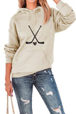 WOMEN HOCKEY GAME DAY PRINTING PULLOVER HOODIE