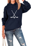 WOMEN HOCKEY GAME DAY PRINTING PULLOVER HOODIE