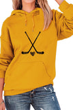 WOMEN HOCKEY GAME DAY PRINTING PULLOVER HOODIE