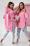 WOMEN OVERSIZED LOOSE FIT PULLOVER HOODIE