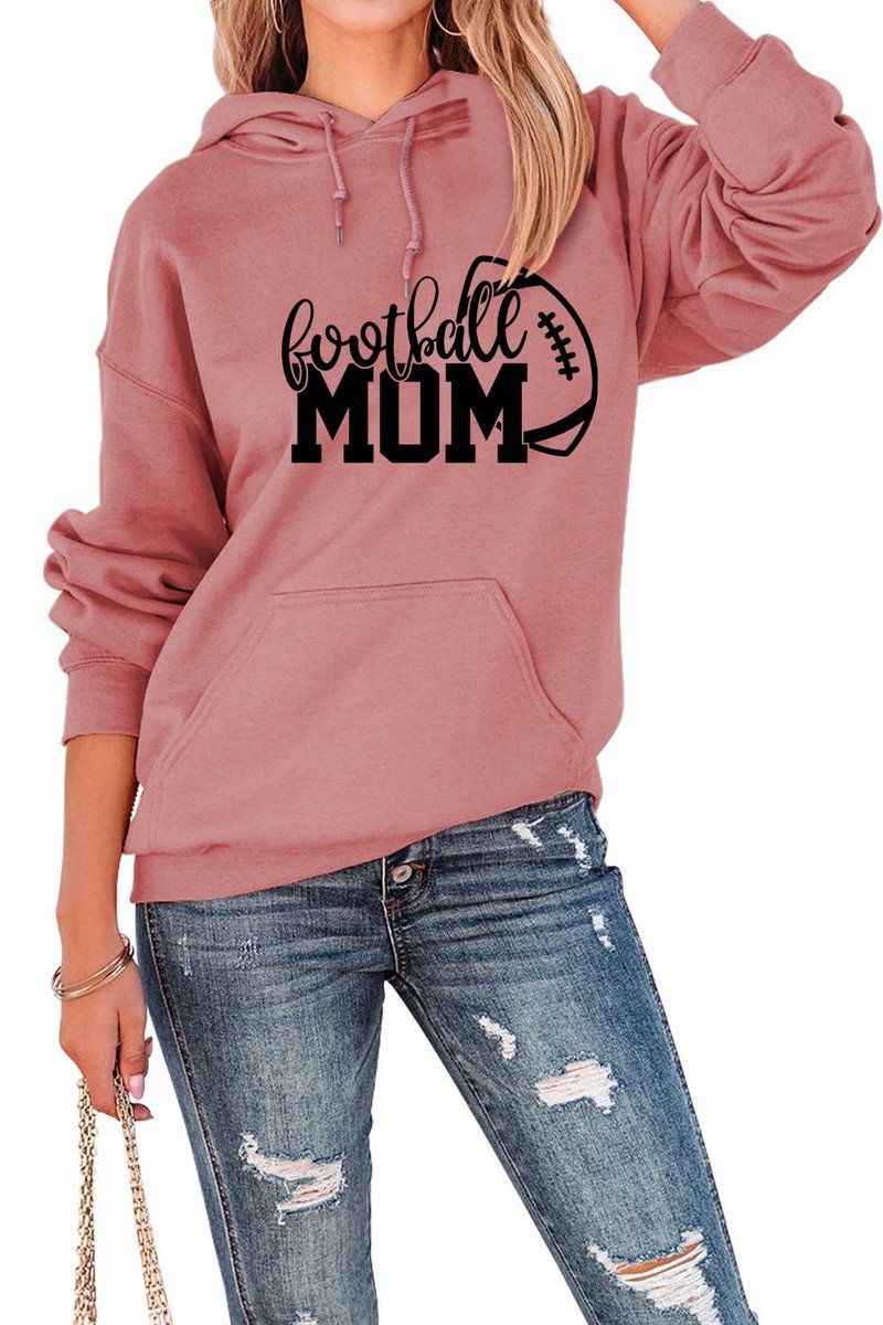 WOMEN FOOTBALL GAMEDAY PRINT HOODED SWEATSHIRT