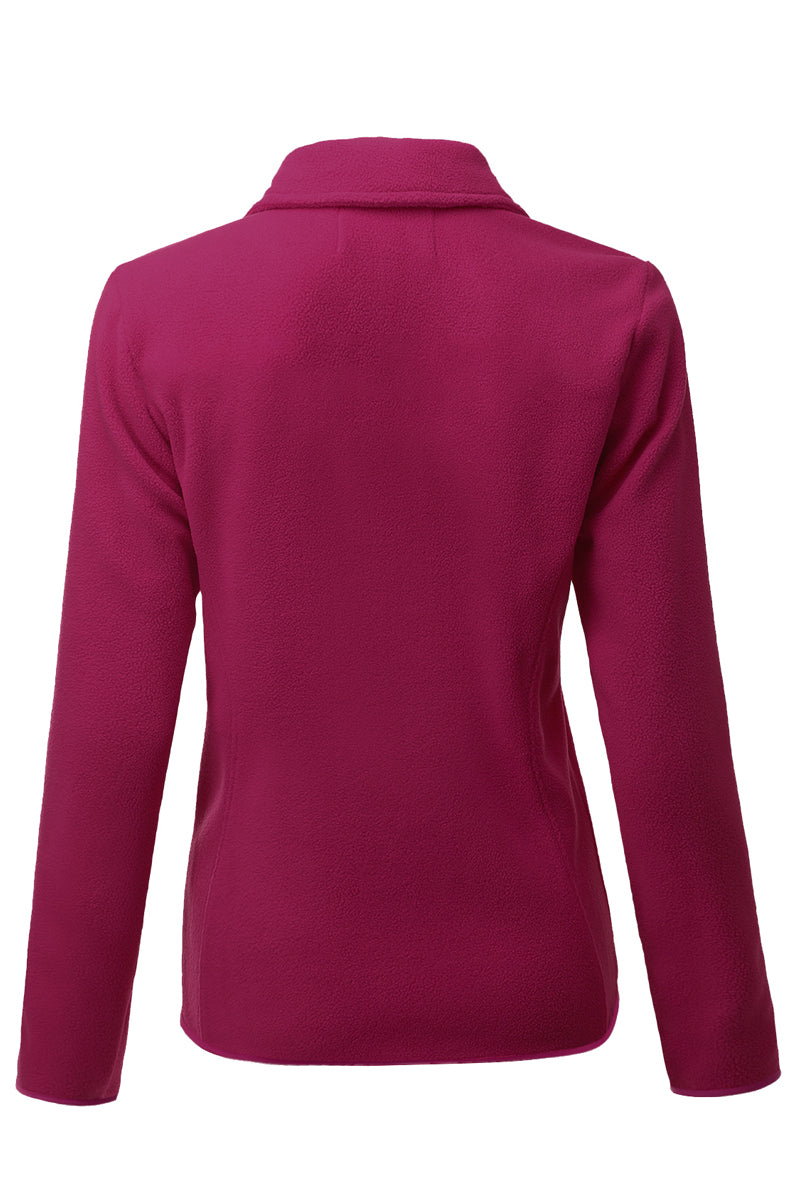 WOMEN'S FULL ZIP UP FLEECE JACKET WITH POCKETS