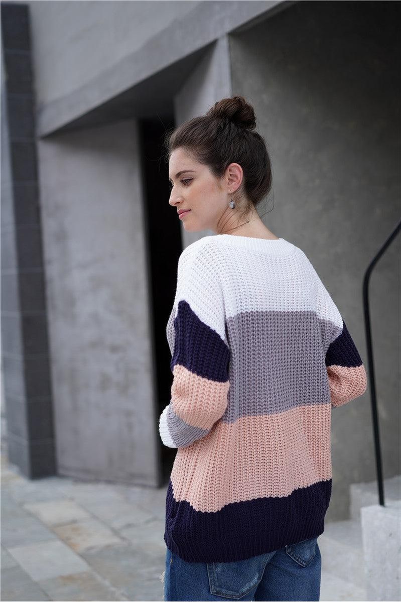 MULTI COLOR SWEATER - Doublju