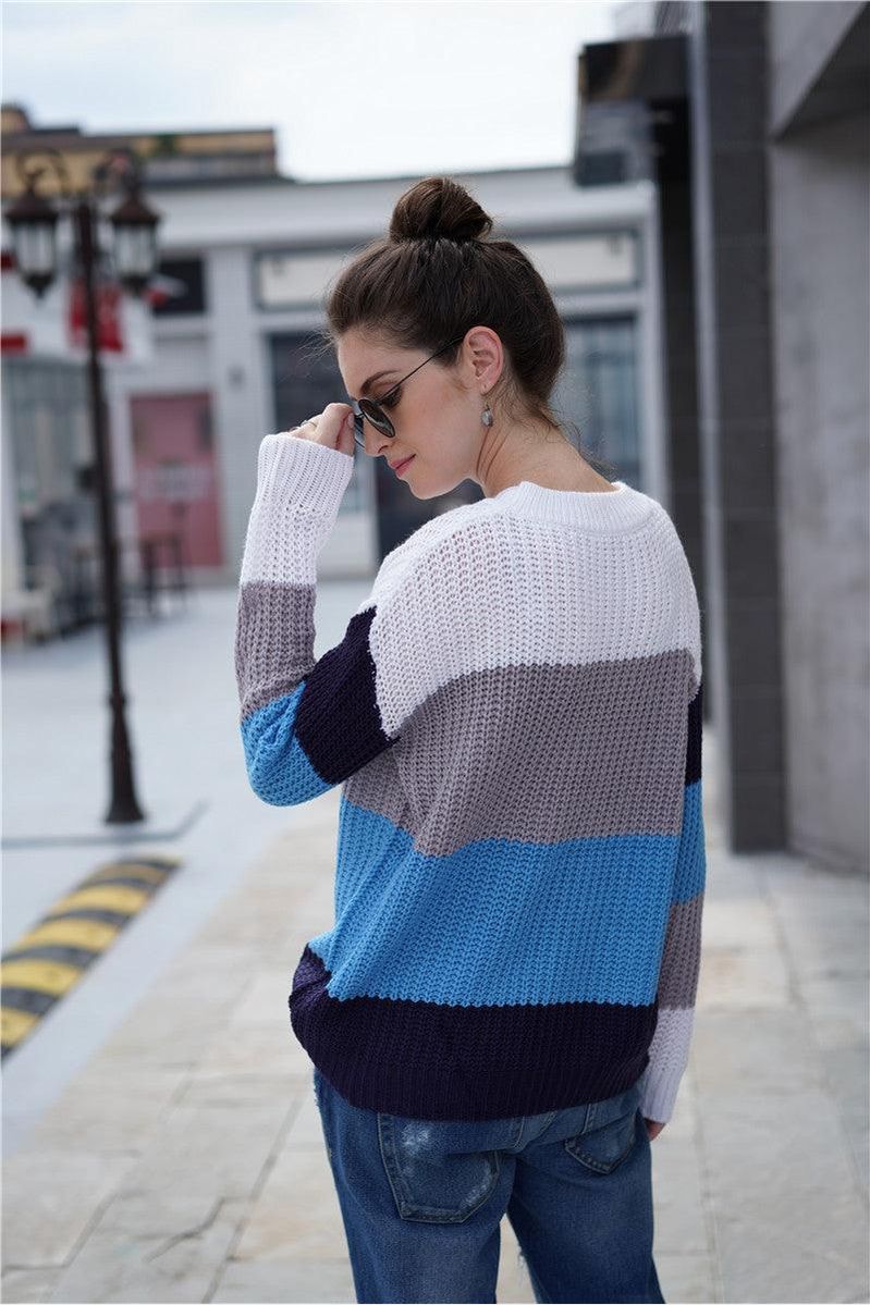 MULTI COLOR SWEATER - Doublju