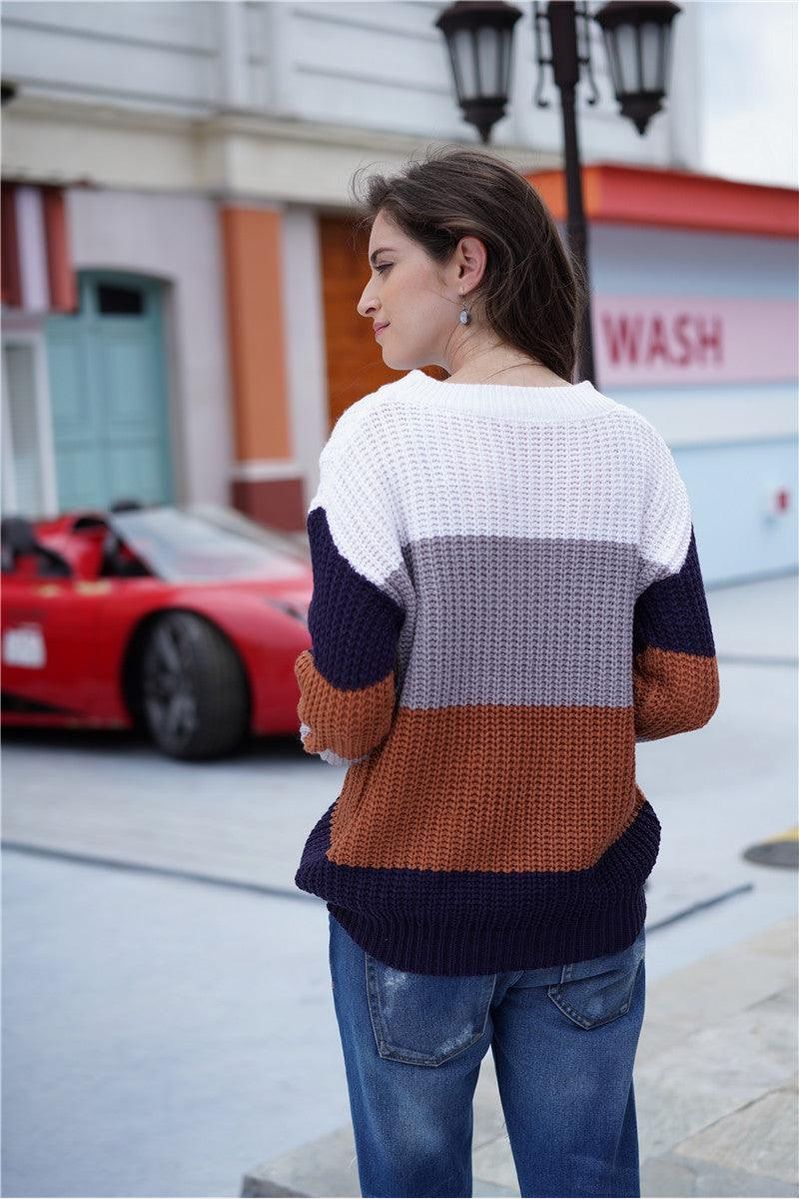 MULTI COLOR SWEATER - Doublju