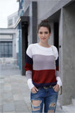 MULTI COLOR SWEATER - Doublju