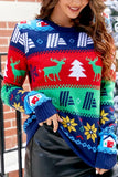 WOMEN CHRISTMAS X MAS PATTERN WINTER SWEATER