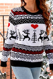 WOMEN CUTE PRINTING LONG SLEEVE WINTER SWEATER