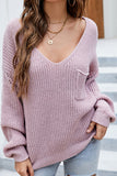 WOMEN OVERSIZED LOOSE FIT LONG SLEEVE SWEATER