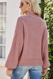 WOMEN CHUNKY CABLE KNITTED RIBBED CASUAL SWEATER