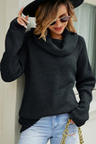 WOMENS LOOSE OVERSIZE HIGH NECK SWEATER