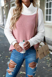 WOMEN HIGH TURTLE NECK LONG SLEEVE KNIT SWEATER