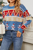 WOMEN CHRISTMAS WINTER SNOWMAN CUTE SWEATER