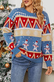 WOMEN CHRISTMAS WINTER SNOWMAN CUTE SWEATER