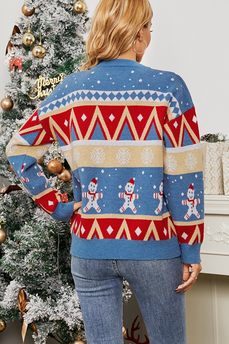 WOMEN CHRISTMAS WINTER SNOWMAN CUTE SWEATER