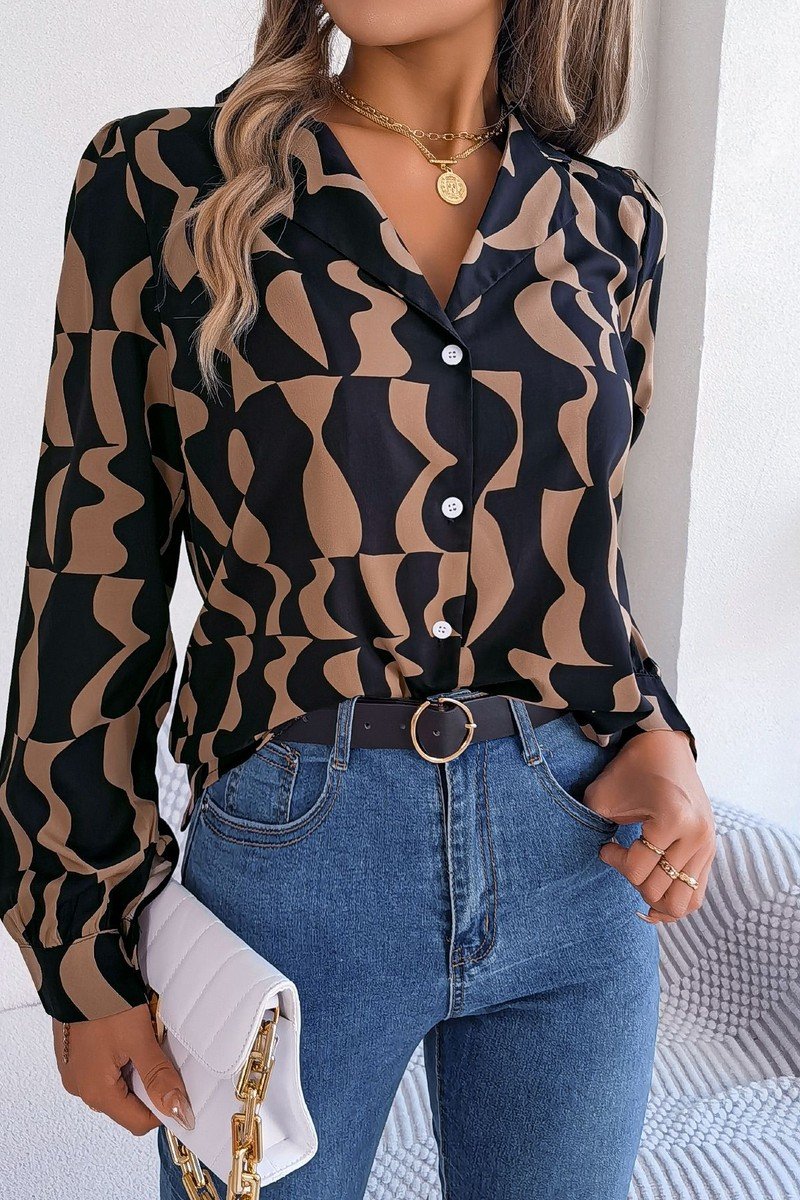 WOMEN DANDY BUTTON DOWN OFFICE SEMI FORMAL BLOUSE