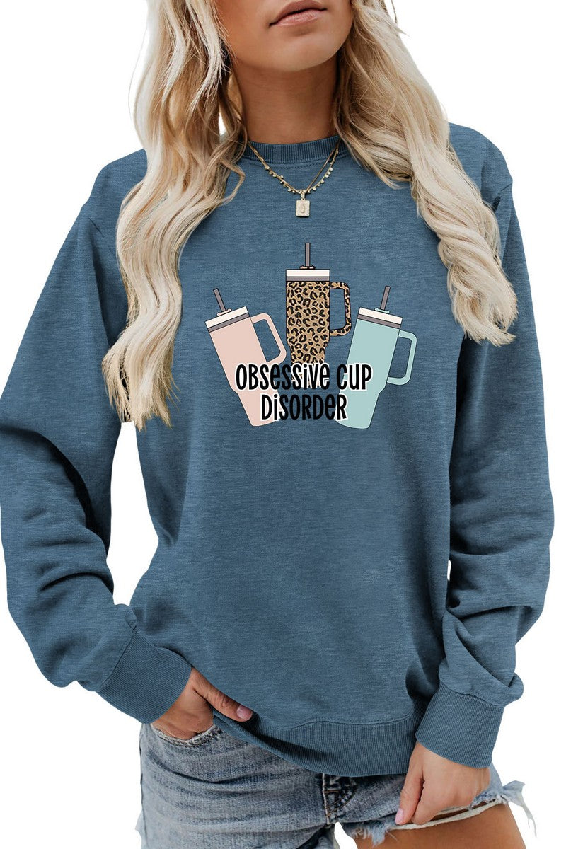 WOMEN PRINTING LONG SLEEVE PULLOVER T SHIRT