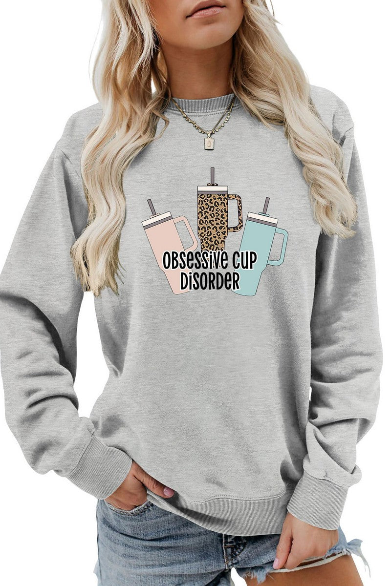 WOMEN PRINTING LONG SLEEVE PULLOVER T SHIRT