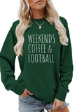 WOMEN FOOTBALL GAME DAY PRINTING LONG SLEEVE TEE