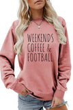 WOMEN FOOTBALL GAME DAY PRINTING LONG SLEEVE TEE