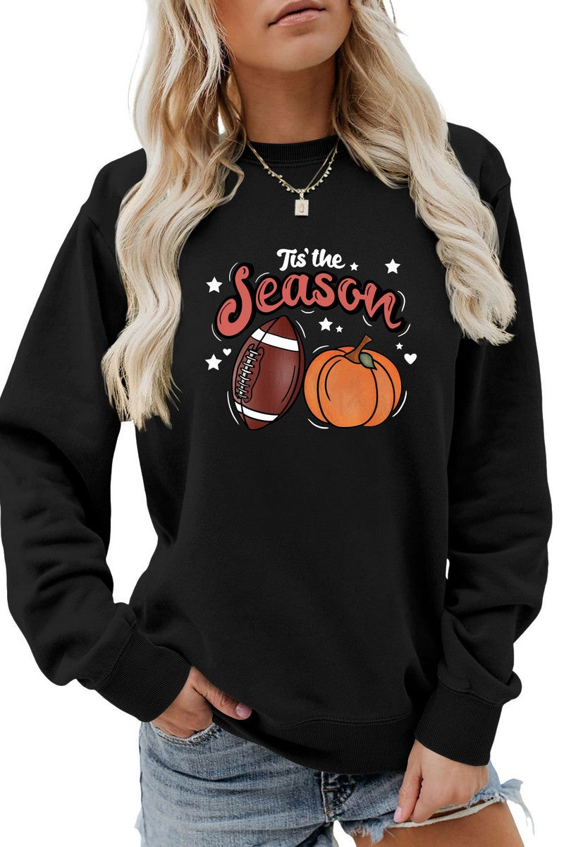 WOMEN GAME DAY AND PUMPKING PRINTING PULLOVER