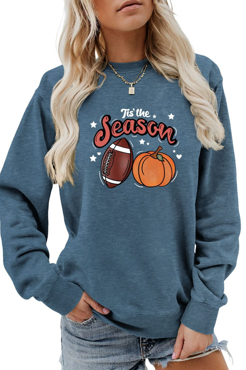 WOMEN GAME DAY AND PUMPKING PRINTING PULLOVER