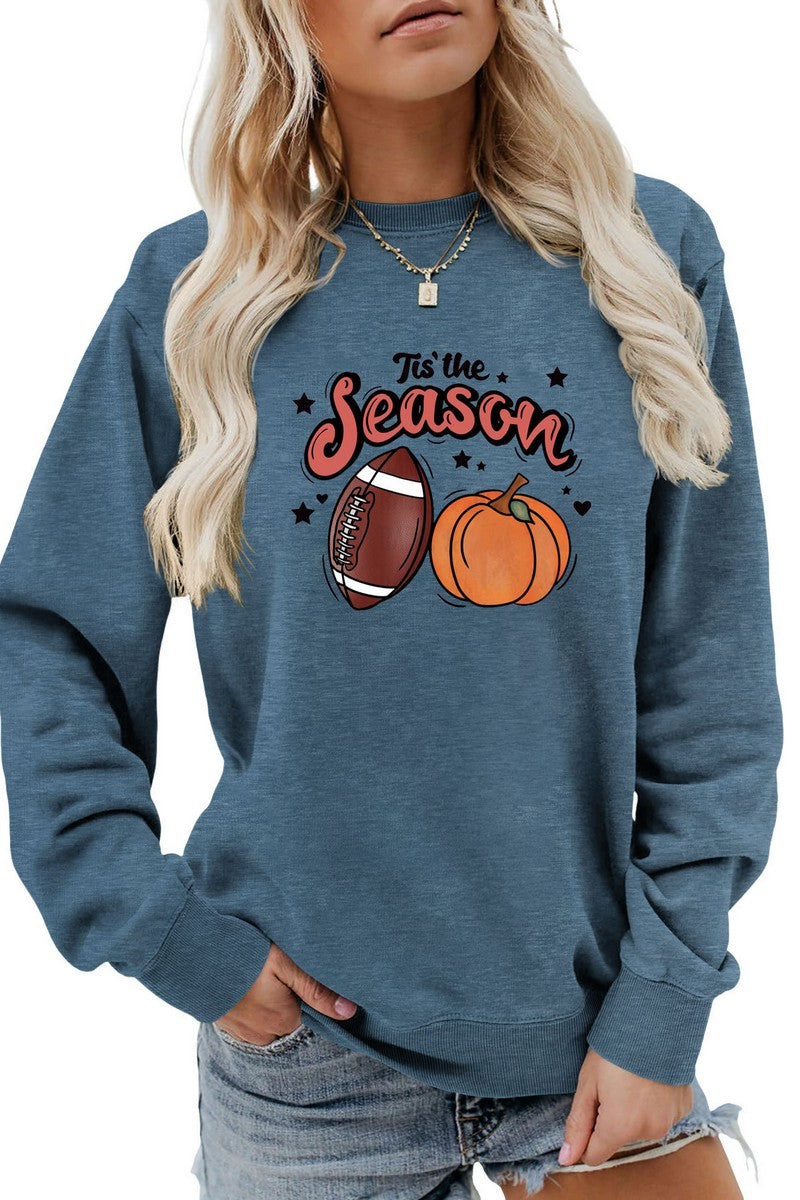 WOMEN GAME DAY AND PUMPKING PRINTING PULLOVER