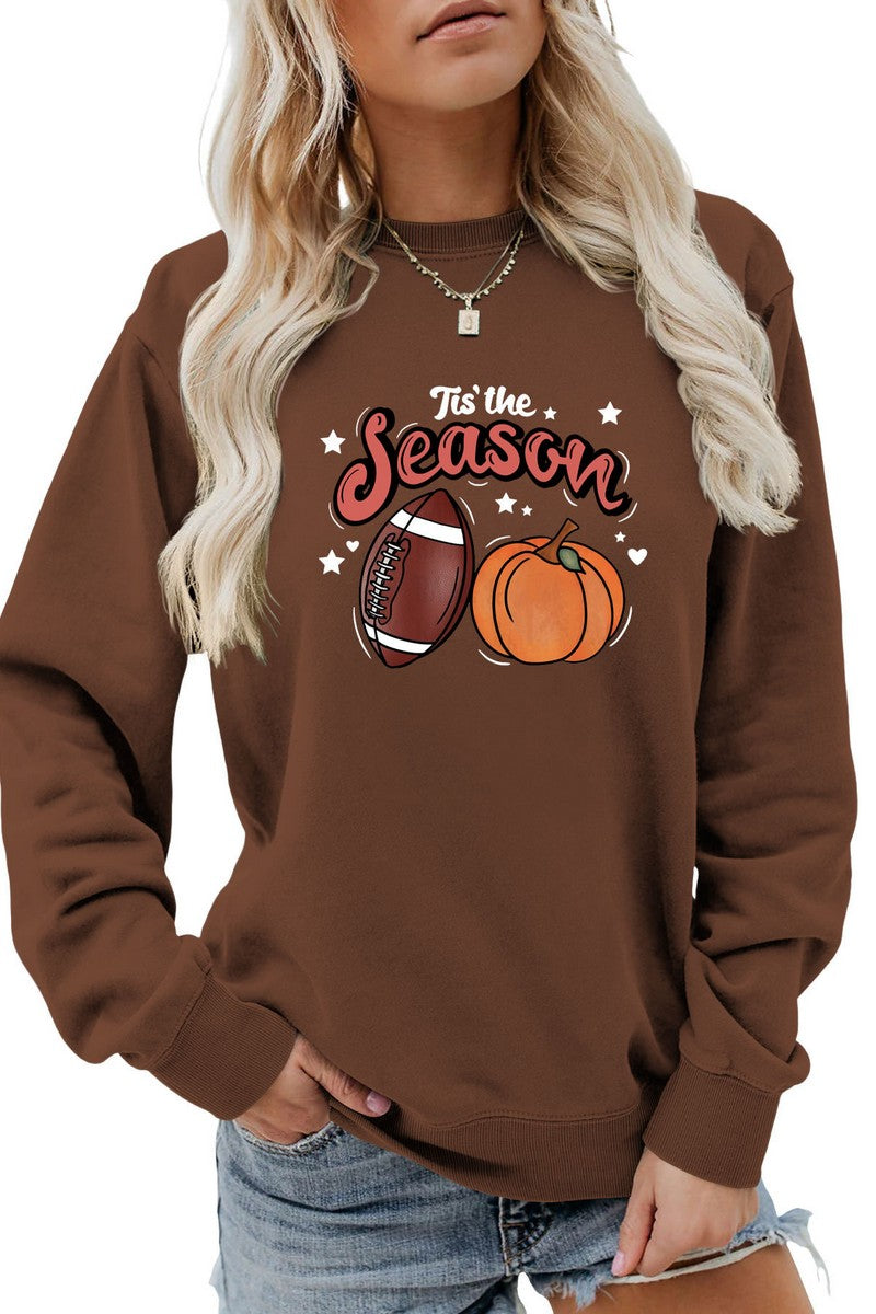 WOMEN GAME DAY AND PUMPKING PRINTING PULLOVER