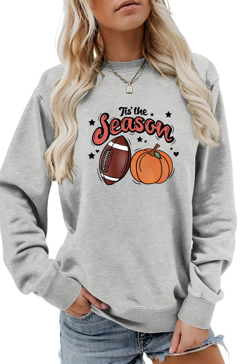 WOMEN GAME DAY AND PUMPKING PRINTING PULLOVER