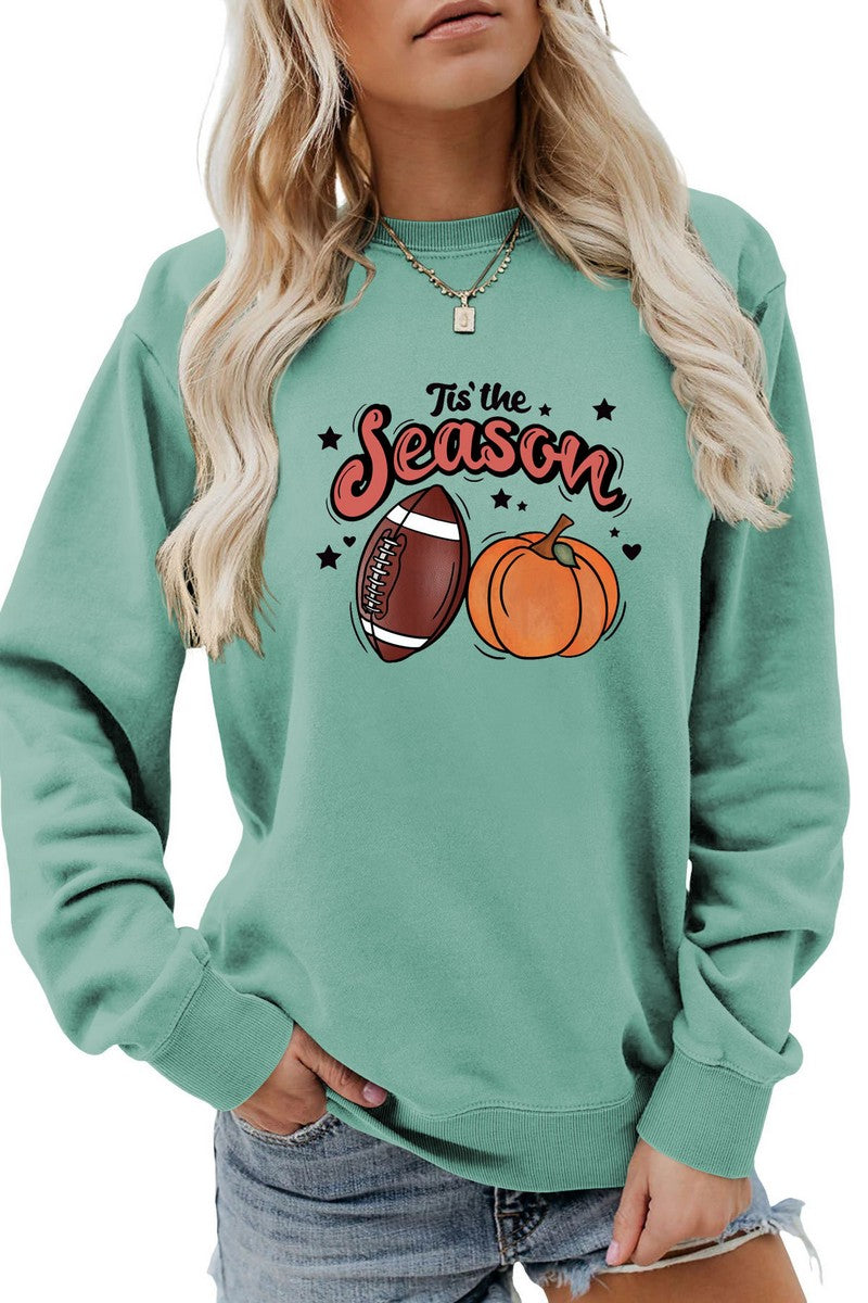 WOMEN GAME DAY AND PUMPKING PRINTING PULLOVER