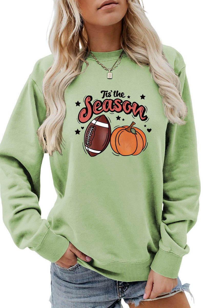 WOMEN GAME DAY AND PUMPKING PRINTING PULLOVER