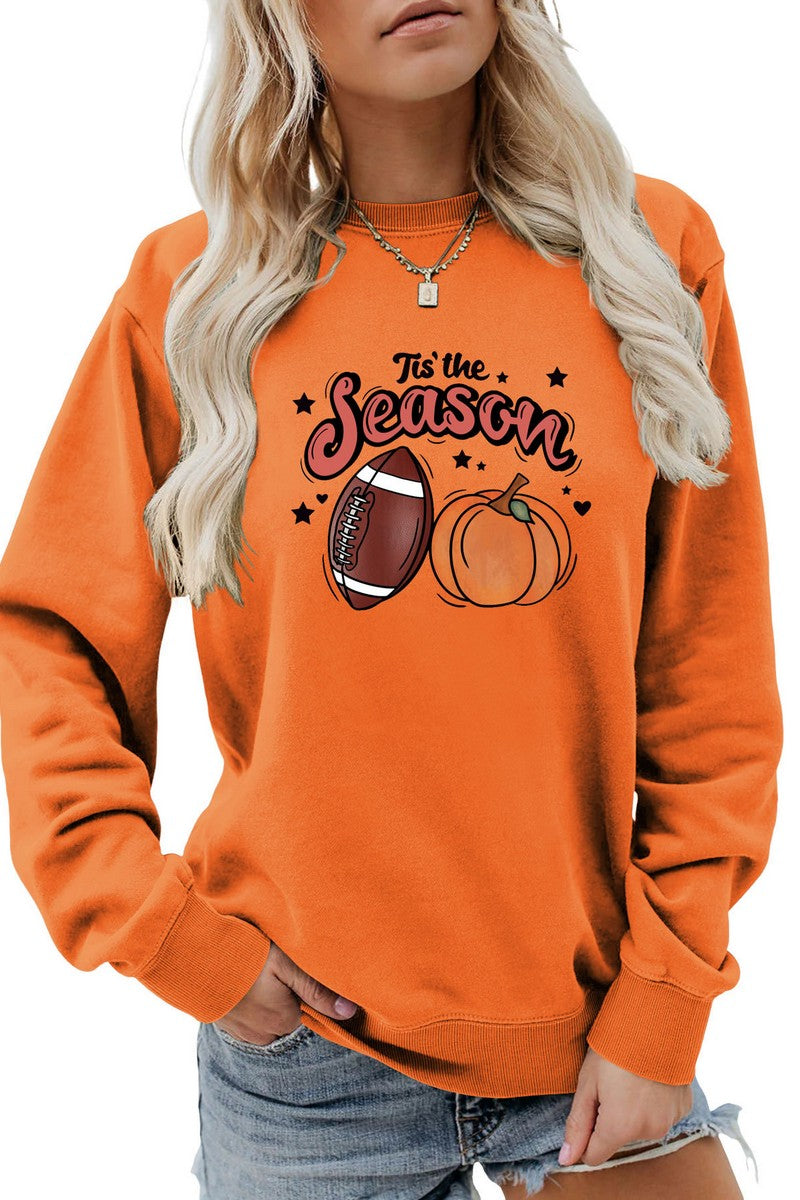 WOMEN GAME DAY AND PUMPKING PRINTING PULLOVER