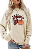 WOMEN GAME DAY AND PUMPKING PRINTING PULLOVER