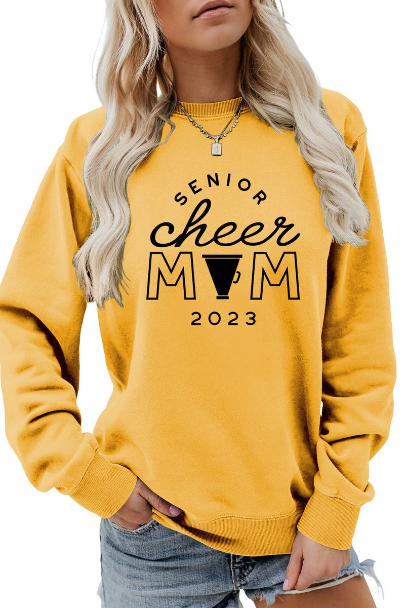 WOMEN GAME DAY PRINTING LONG SLEEVE PULLOVER