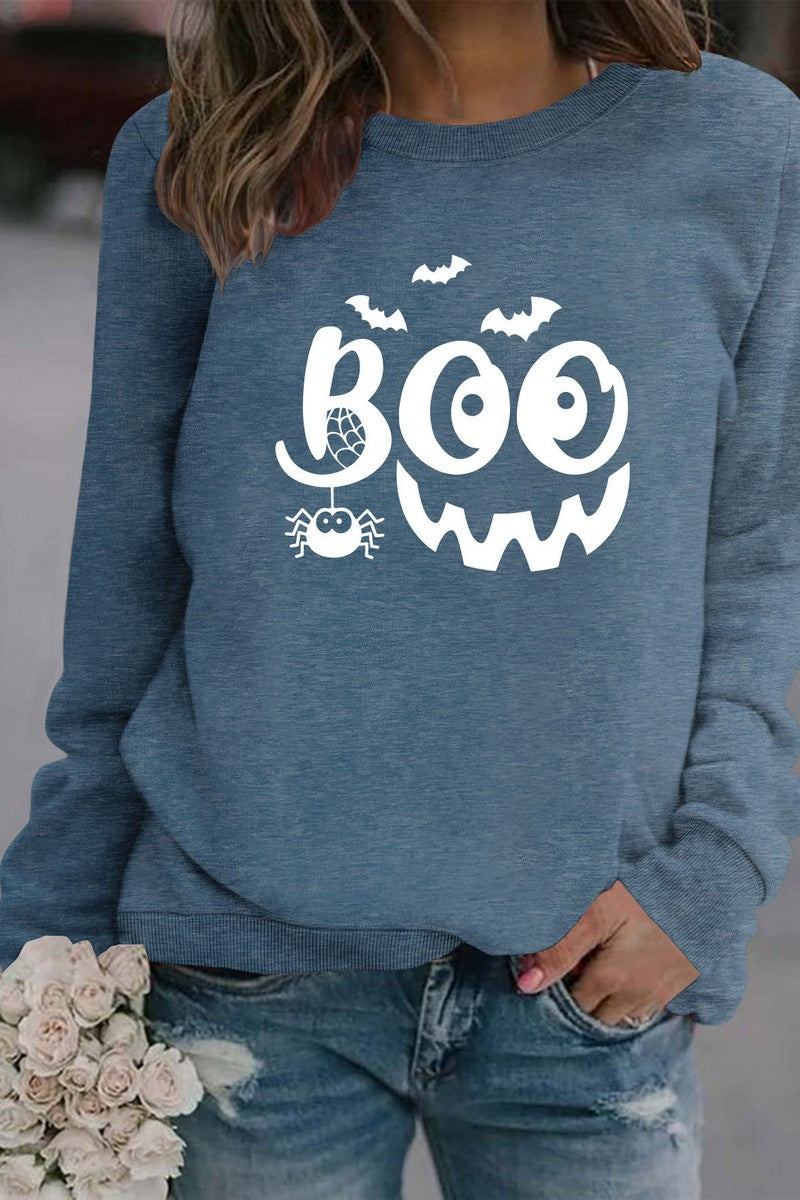 WOMEN HALLOWEEN PRINTING PULLOVER TOP T SHIRT