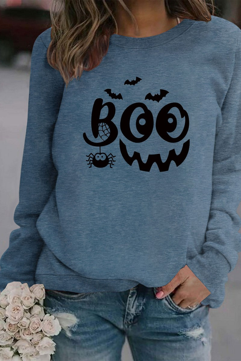 WOMEN HALLOWEEN PRINTING PULLOVER TOP T SHIRT